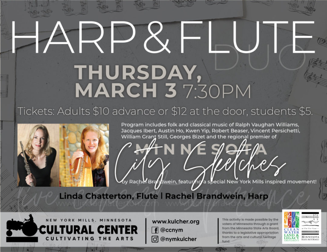 Harp and Flute Duo Concert 3/3/22 - kulcher.org