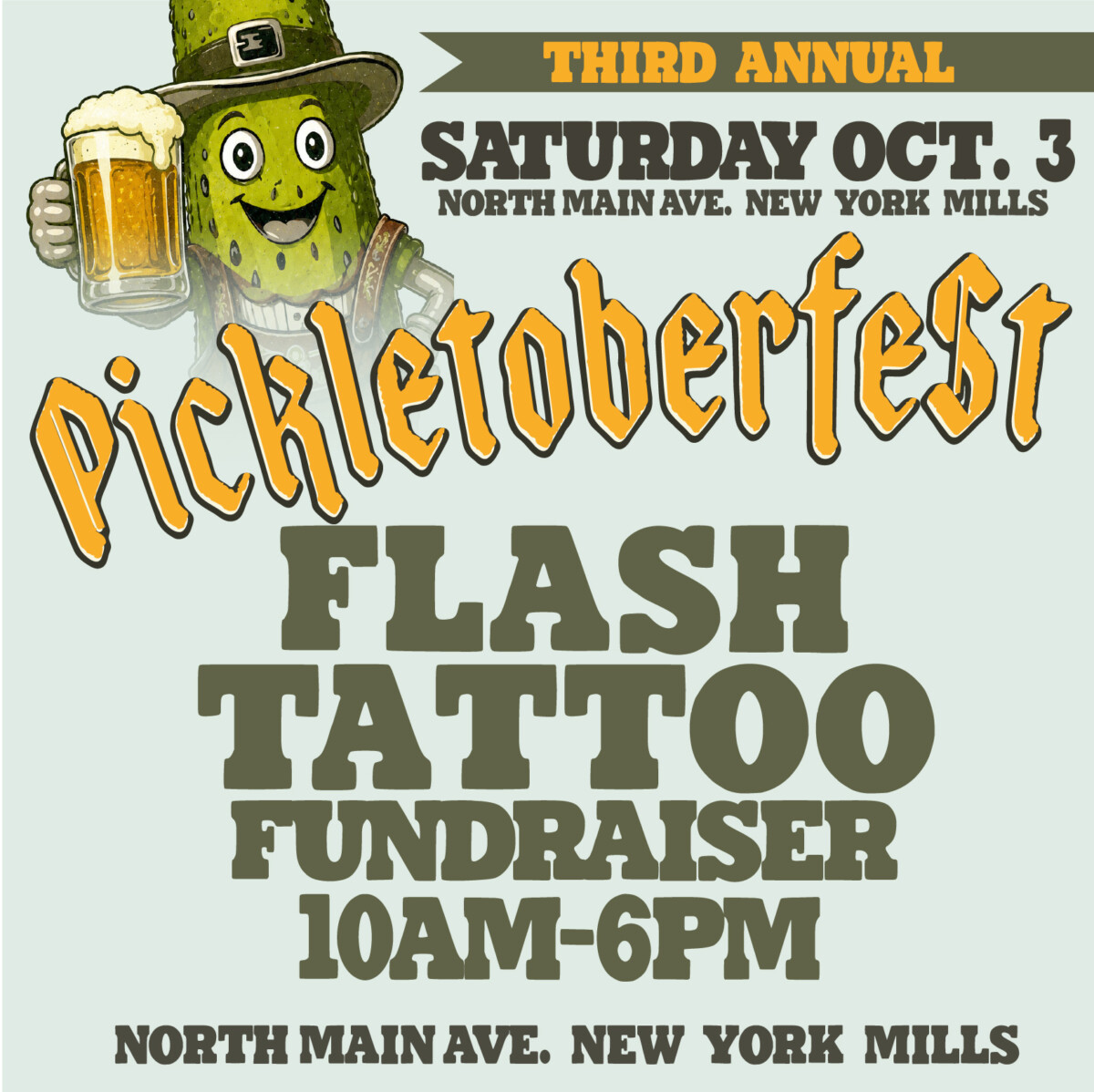 Flash Tattoo Fundraiser @ Pickletoberfest 10/3/26